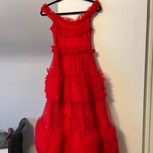 Sister Jane red wedding guest dress